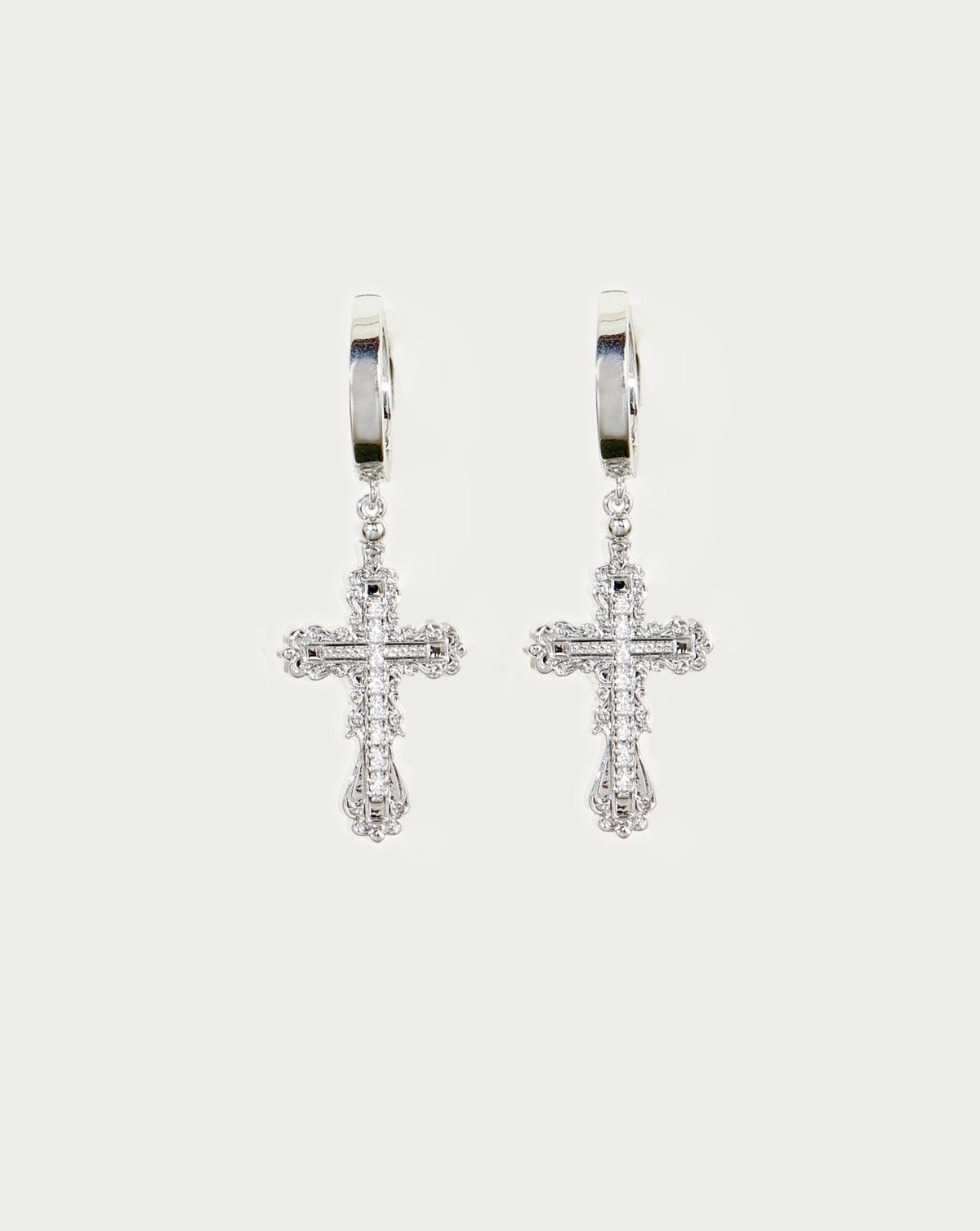 Everette Cross Earrings in Gold
