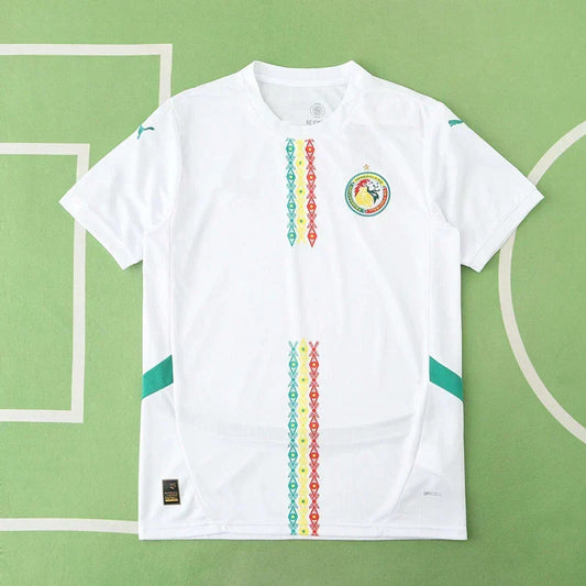 Senegal National Team 2025/26 Home Fan Jersey – White | Puma | African Pattern Teranga Lions Kit