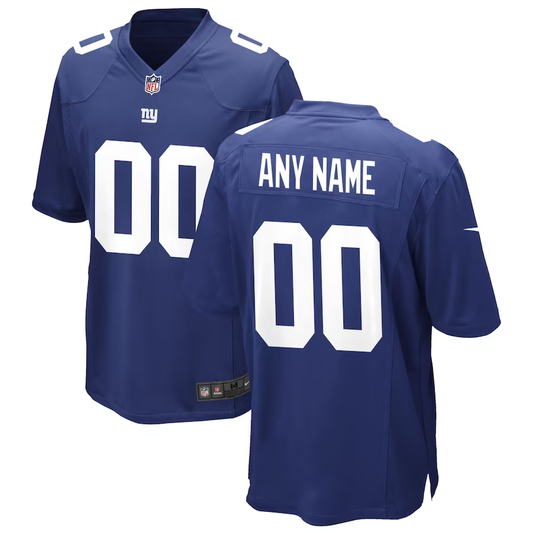 Custom1 New York Giants Royal Game Jerseys