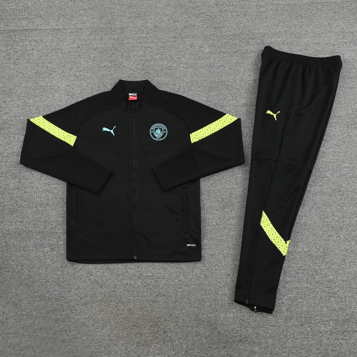 Manchester City Training Suit 2022/23 | Black & Yellow Tracksuit