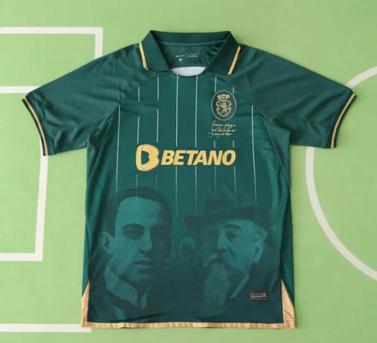 Sporting CP 2024/25 Centenary Special Edition Jersey – Dark Green & Gold | Betano | Limited Commemorative Kit