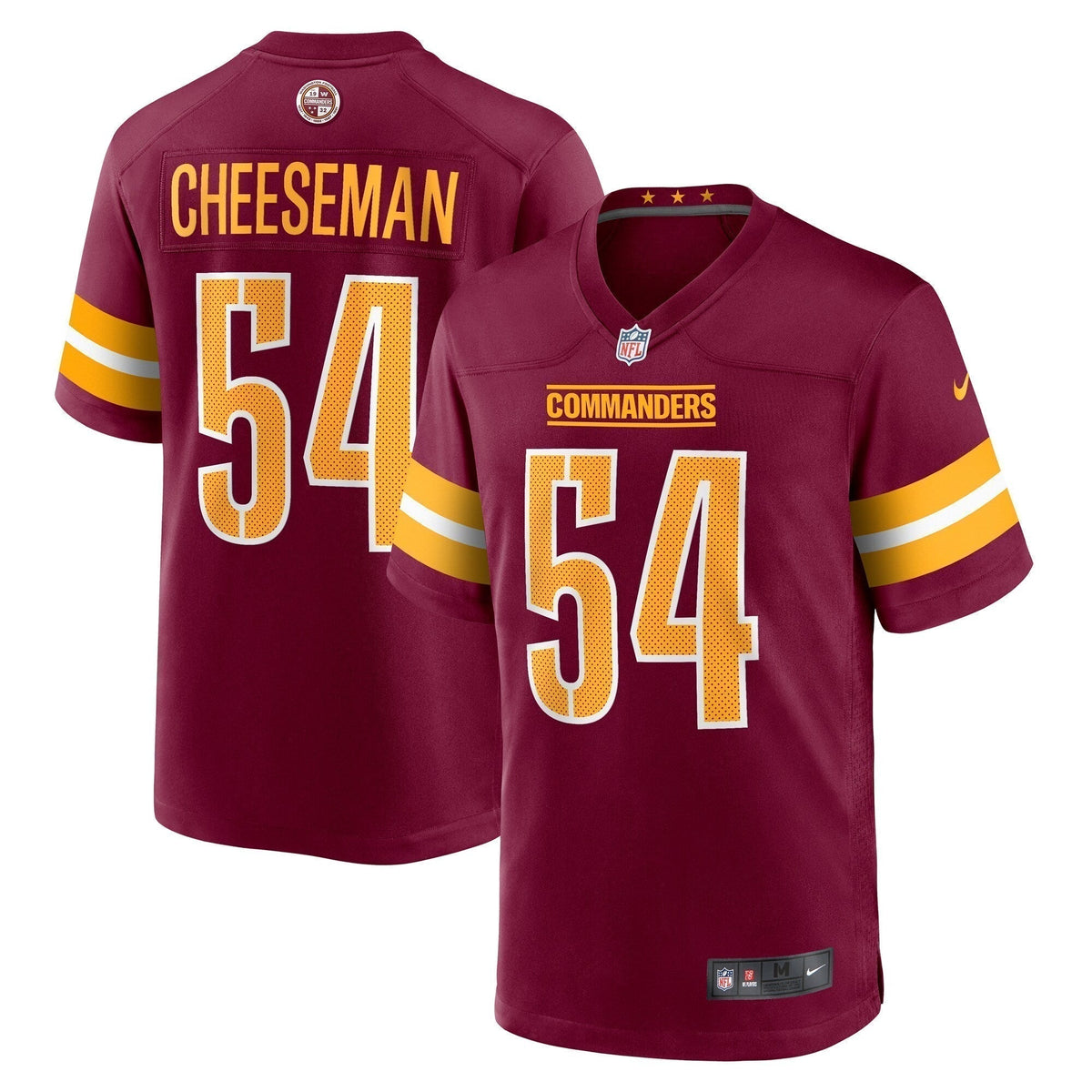 Camaron Cheeseman Washington Commanders Nike  Game Jersey -  Burgundy