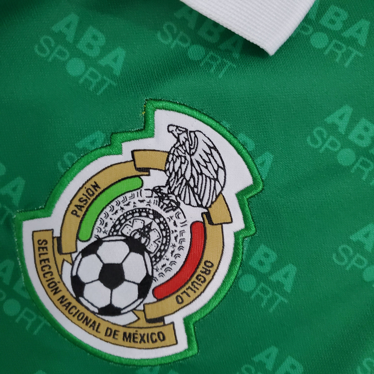 Mexico 1995 Home Jersey – Green ABA Sport White Wave Pattern Retro CONCACAF Gold Cup Football Shirt | El Tri Classic 90s National Team Kit