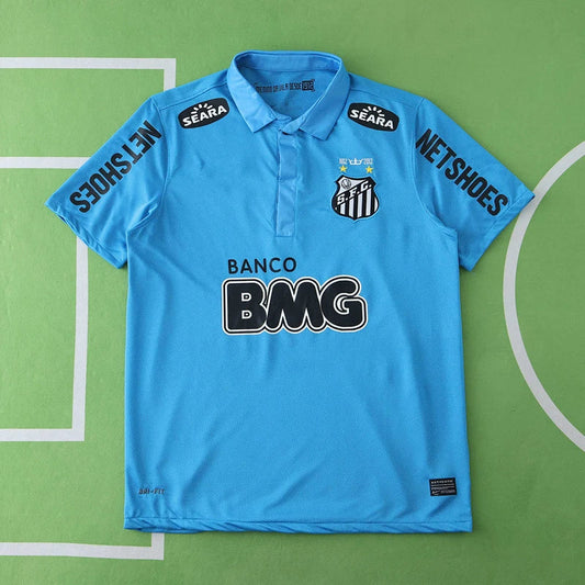 Santos FC Third Retro Fan Version 2012/13 – Nike Sky Blue Polo Collar Jersey | Neymar Jr #11