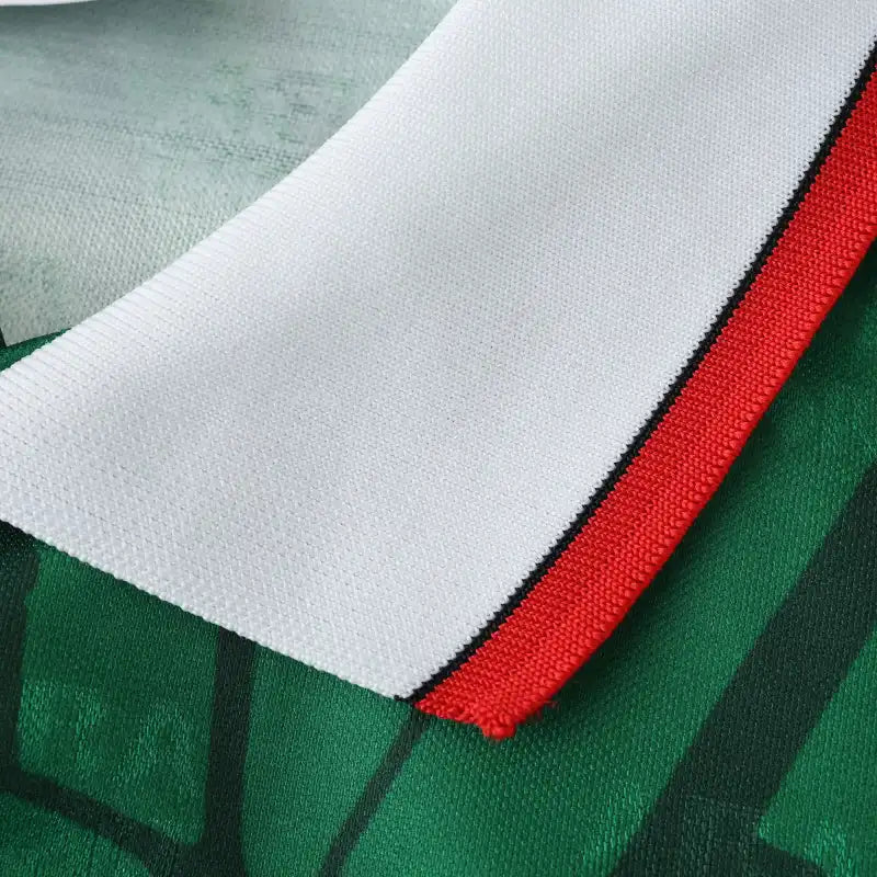 Mexico Home Retro Fan Version Jersey 1998 – Green ABA Sport Aztec Sun Stone France World Cup Football Shirt