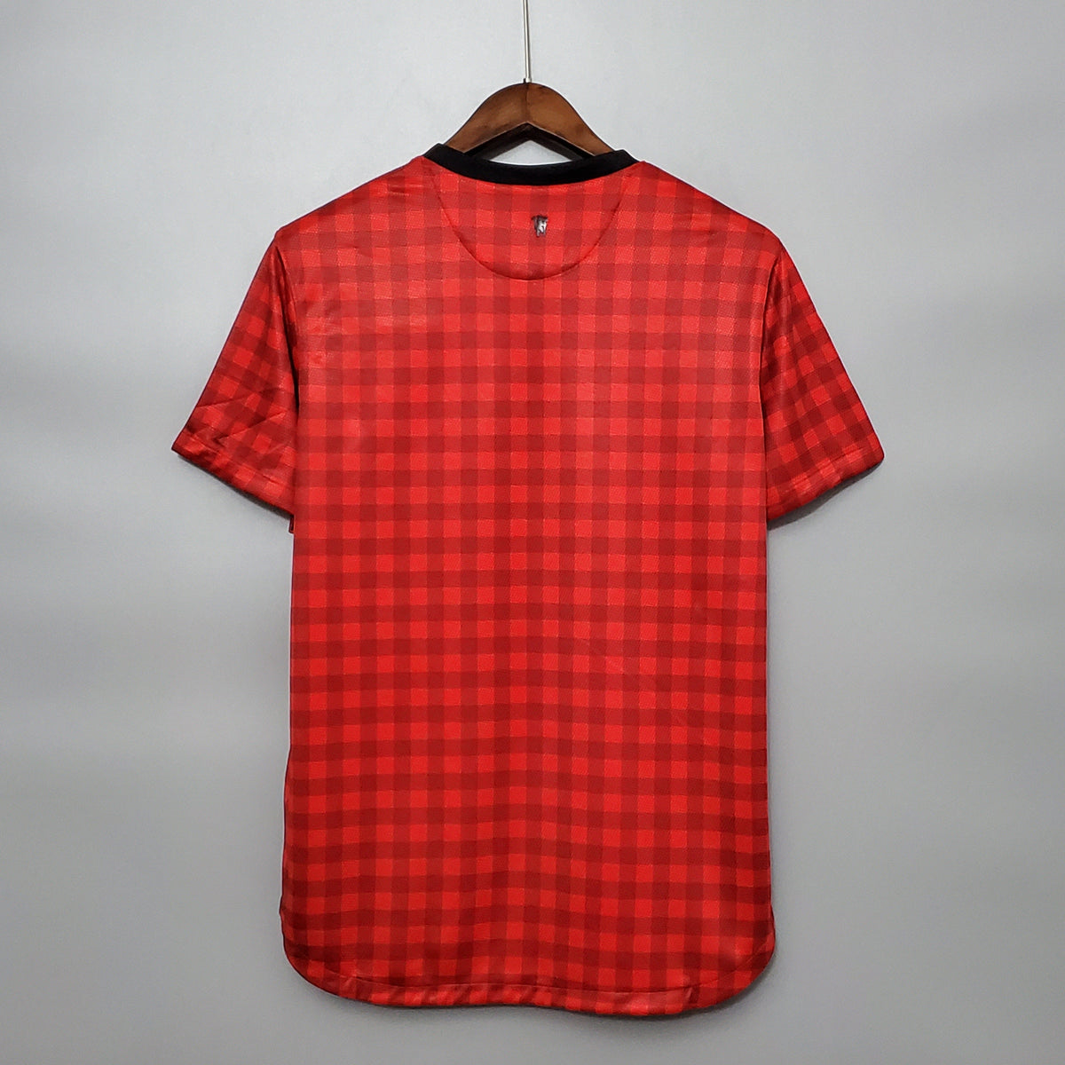 Manchester United 2012-13 Home Jersey – Red Nike AON Checkerboard Retro Football Shirt | Sir Alex Ferguson Last Season