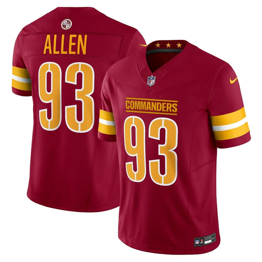 Jonathan Allen Washington Commanders Nike Vapor F.U.S.E. Limited Jersey - Burgundy