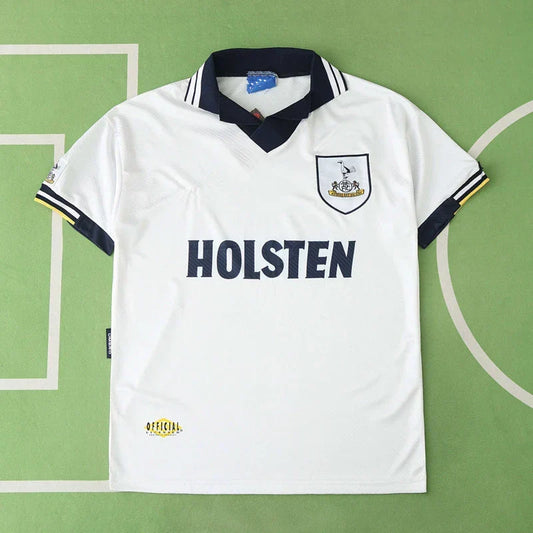 Tottenham Hotspur 1993-95 Home Retro Fan Jersey – White | Holsten | Classic Spurs 90s Premier League Shirt
