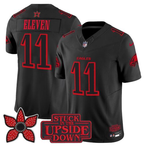 Eleven Philadelphia Eagles ‘Stranger Things Edition’ Jersey - Black