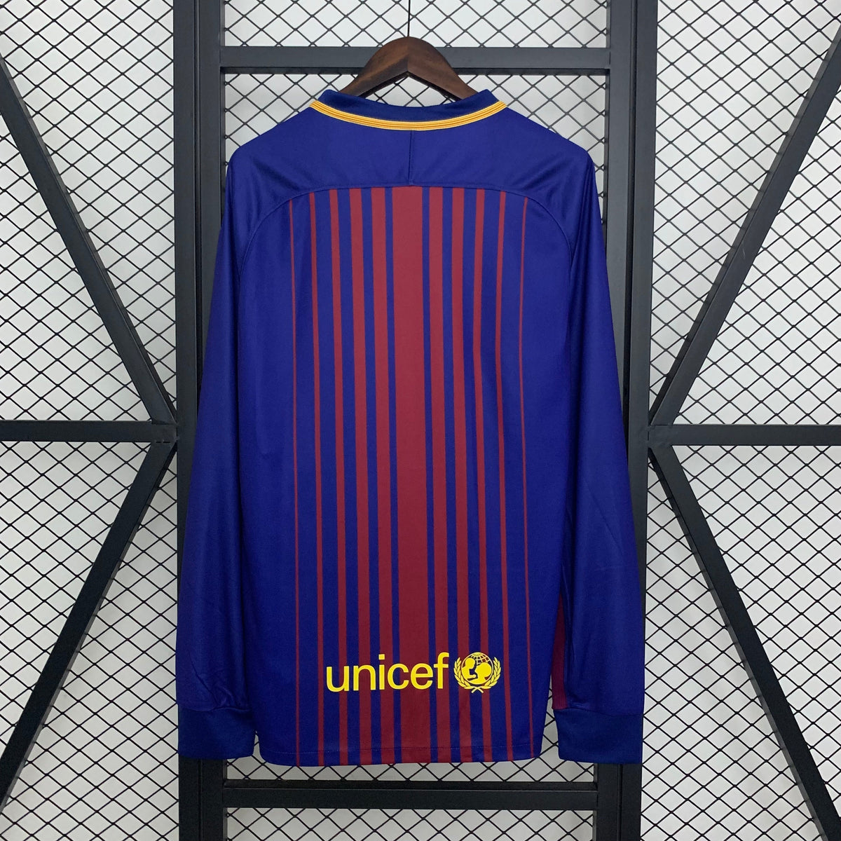 BARCELONA 2017 - 2018 HOME JERSEY LONG SLEEVED