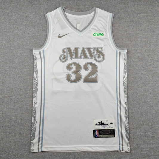 Cooper Flagg #32 Dallas Mavericks City Edition Swingman Jersey 2024/25 – White