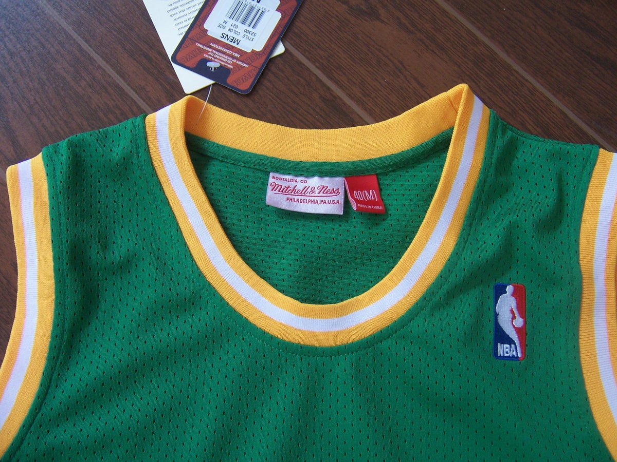 Gary Payton #20 Seattle SuperSonics Green Hardwood Classics Swingman Jersey – Mitchell & Ness White Band