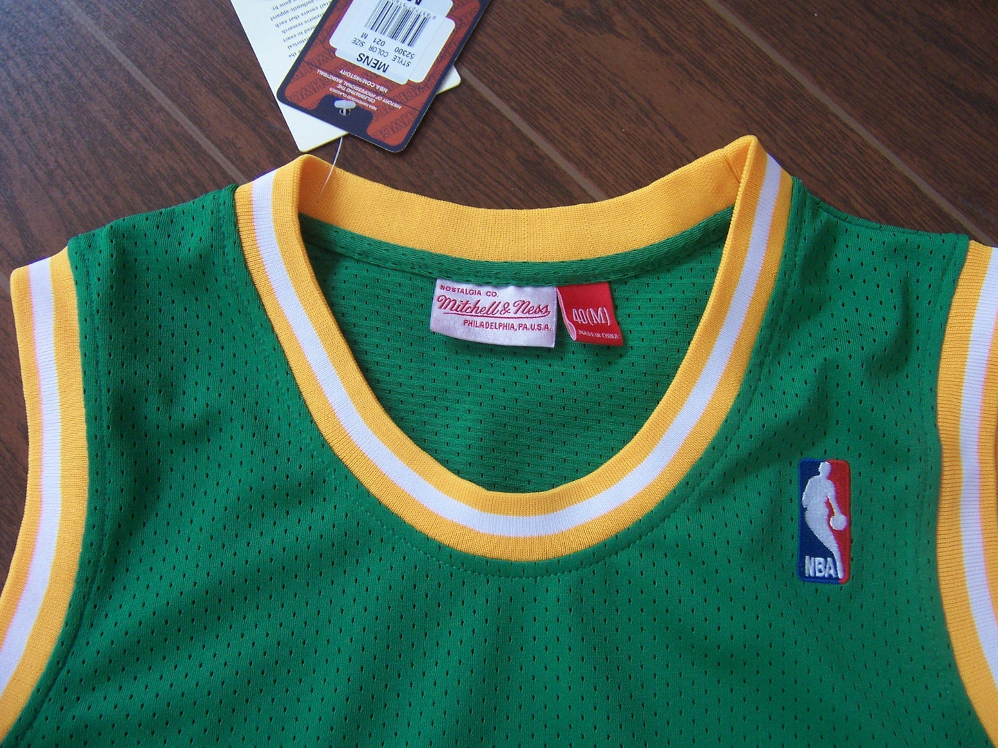 SuperSonics No. 40 Rain Man Shawn Kemp Green Jersey