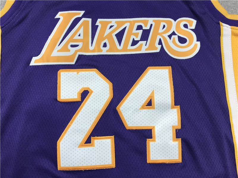 Kobe Bryant #24 Los Angeles Lakers Purple Black Mamba Retirement Edition Swingman Jersey – Nike 5-Star