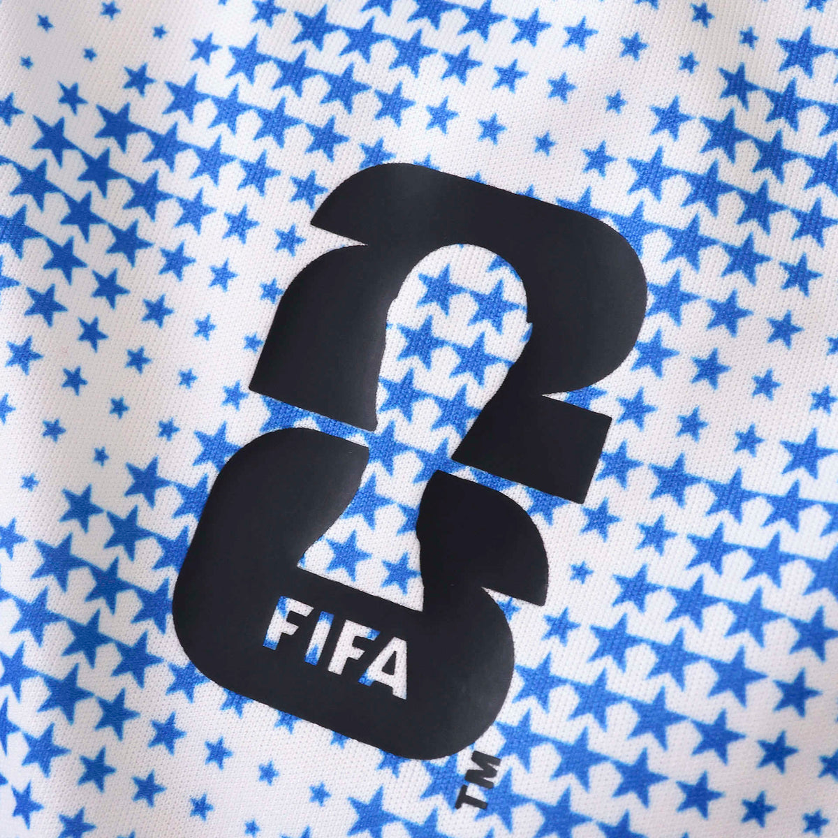 2026 FIFA World Cup USA Host Jersey – White & Blue Star Print Adidas Fan Tee